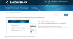 Desktop Screenshot of constructdoors.de